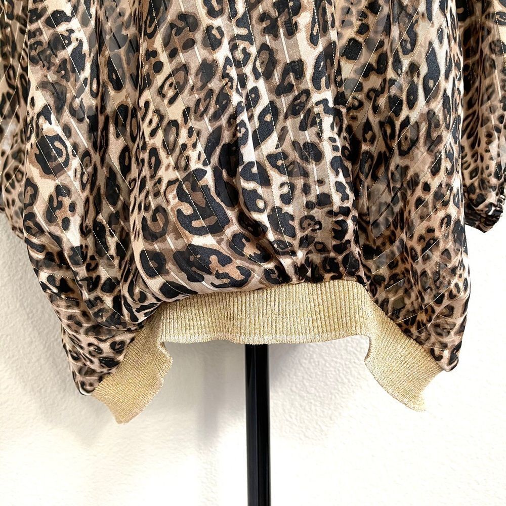 Mirror Image Leopard Print Blouse - Picture 4 of 10